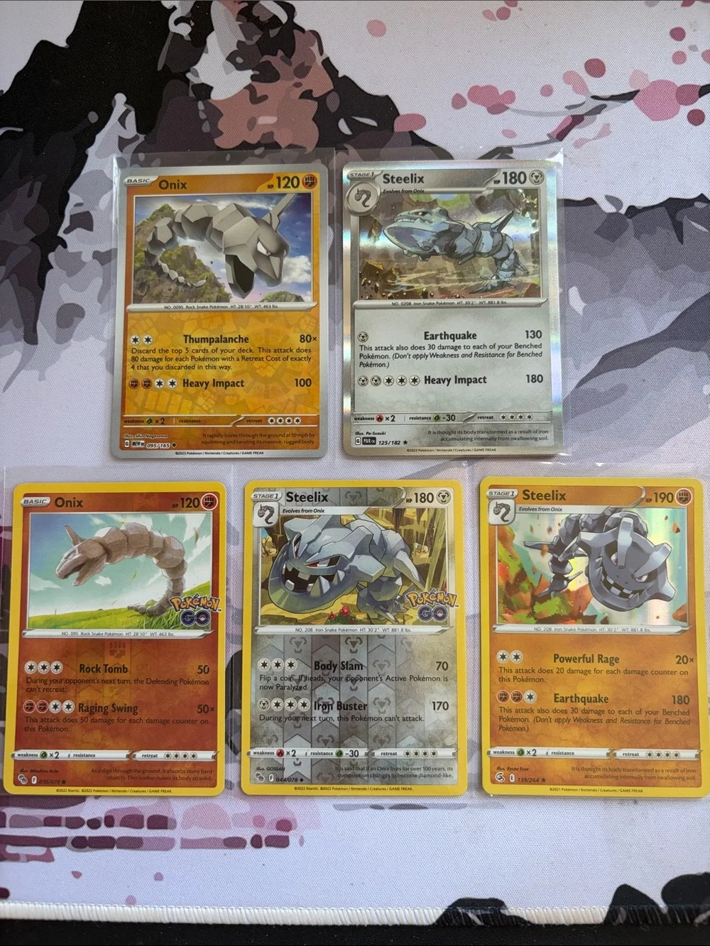 Onix & Steelix Holo Reverse Holo Evolution Pokémon Card Lot | 5 Cards ✨5/$25✨